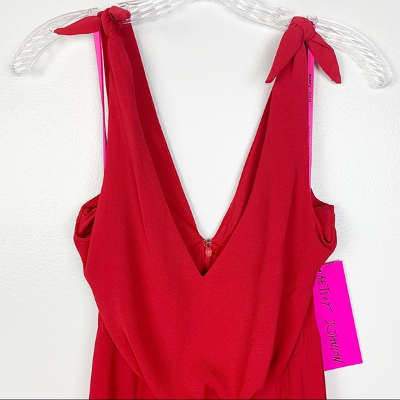 SALE!!! Betsey Johnson Midi Dress Red NWT Size 6 - Picture 3 of 5